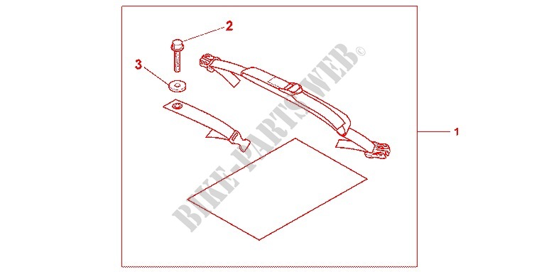 SEAT BAG ATTACHMENT for Honda CBR 250 R 2011