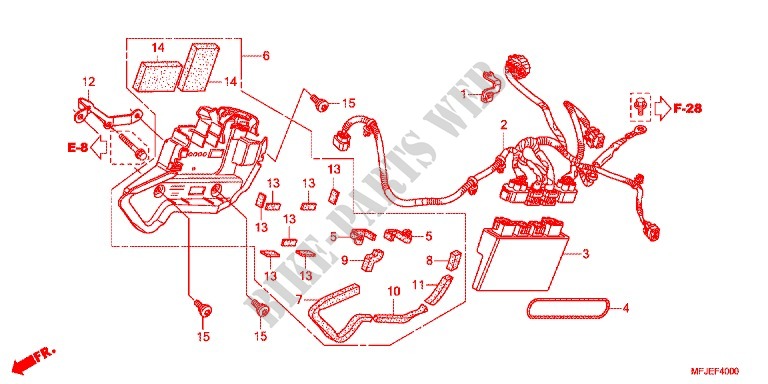 ABS UNIT for Honda CBR 600 R ABS RED 2012