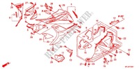 LOWER COWL (G.) for Honda CBR 600 R ABS NOIRE 2012