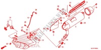 EXHAUST MUFFLER (2) for Honda CTX 700 N DUAL CLUTCH 2014