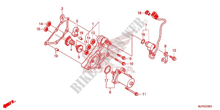 REDUCTION CASE for Honda CTX 700 N DUAL CLUTCH 2014