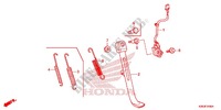 MAIN STAND   BRAKE PEDAL for Honda MSX 125 2015
