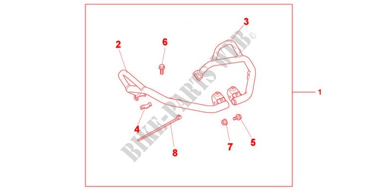 COWL GUARD KIT for Honda NC 700 X ABS 35KW 2013