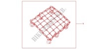 RUBBER NET BLACK for Honda NC 700 X ABS 35KW 2013