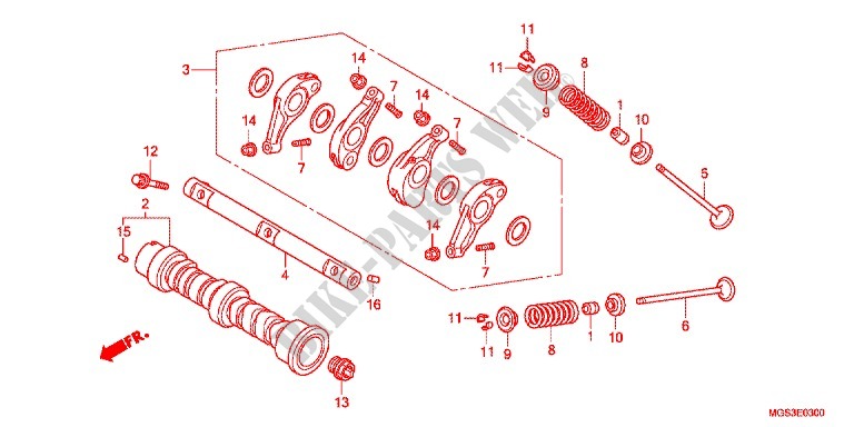 CAMSHAFT for Honda NC 700 X ABS 35KW 2013