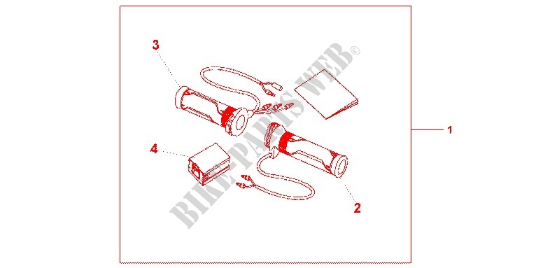 GRIP HEATER(12A T for Honda NC 700 X ABS 35KW 2013