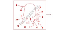 WINDSHIELD WITHOUT KNUCKLE GUARDS for Honda VISION 110 2012
