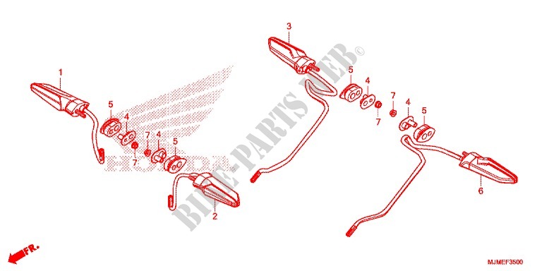 INDICATOR (2) for Honda CROSSRUNNER 800 2015
