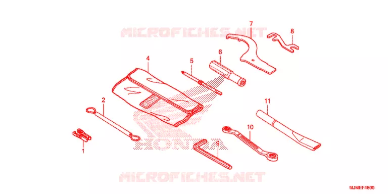TOOLS - BATTERY BOX Honda MOTO 800 CROSSRUNNER 2016  VFR800XF