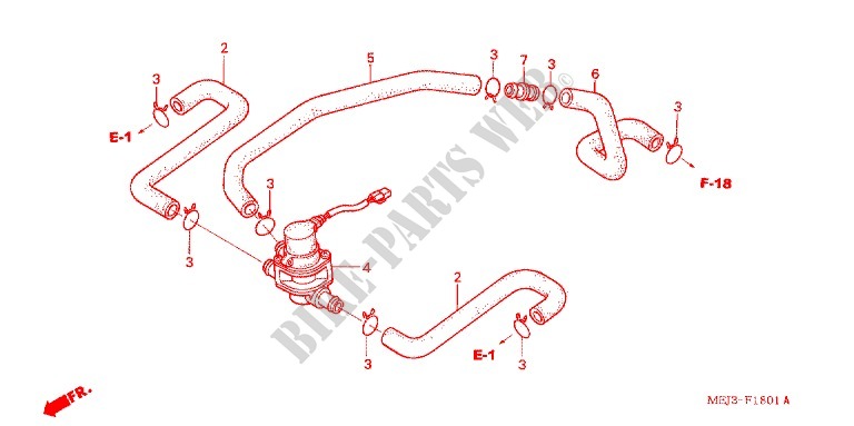AIR INJECTION CONTROL VALVE for Honda CB 1300 2005