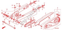 SWINGARM   CHAIN CASE for Honda CBF 1000 F ABS 98HP 2011