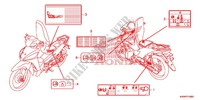 CAUTION LABEL (1) for Honda WAVE 110 front brake disk 2013
