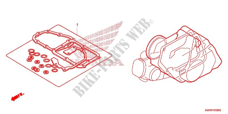 GASKET KIT for Honda WAVE 110 disque frein avant 2013