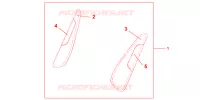 KNEE PAD SET for Honda PAN EUROPEAN 1300 ABS 2008