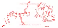 MAIN STAND   BRAKE PEDAL for Honda PAN EUROPEAN 1300 ABS 2008