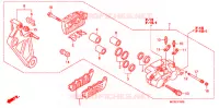 REAR BRAKE CALIPER for Honda PAN EUROPEAN 1300 ABS 2008