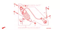 REAR SHOCK ABSORBER (2) for Honda PAN EUROPEAN 1300 ABS 2008