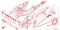 SWINGARM   CHAIN CASE for Honda CB 600 F HORNET ABS 34HP 2013