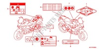 CAUTION LABEL (1) for Honda CROSSRUNNER 800 GRISE 2012