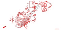 HEADLIGHT for Honda CROSSRUNNER 800 GREY 2012