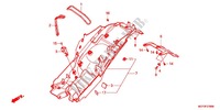REAR FENDER for Honda CROSSRUNNER 800 GREY 2012