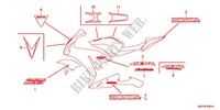 STICKERS (CBR1000RRD/E/RAD/E) for Honda CBR 1000 RR FIREBLADE NOIRE 2015