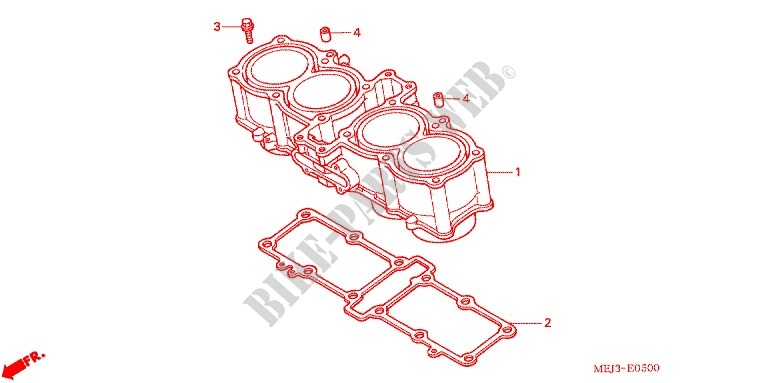 CYLINDER for Honda CB 1300 ABS 2005