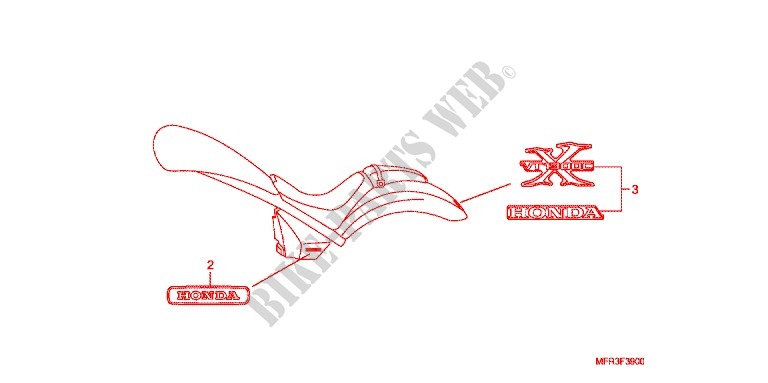 EMBLEM/MARK  for Honda VT 1300 C FURY ABS 2011