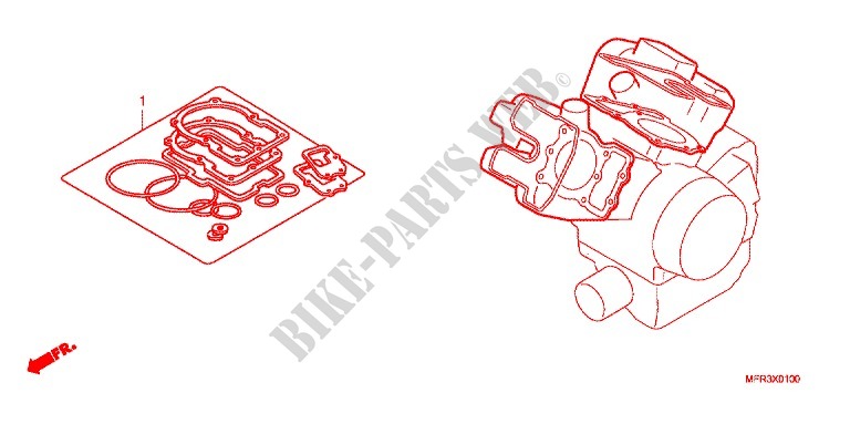 GASKET KIT for Honda VT 1300 C FURY ABS 2011