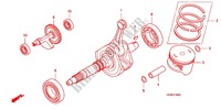 CRANKSHAFT   PISTON for Honda FOURTRAX 420 RANCHER 4X4 Manual Shift RED 2010