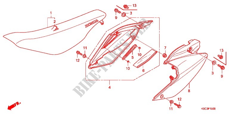 SEAT   COWL for Honda CRF 250 X 2006