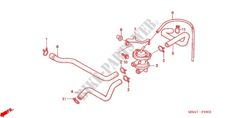 AIR INJECTION CONTROL VALVE for Honda SHADOW VT 750 2001