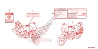 CAUTION LABEL (1) for Honda CBF 125 2012