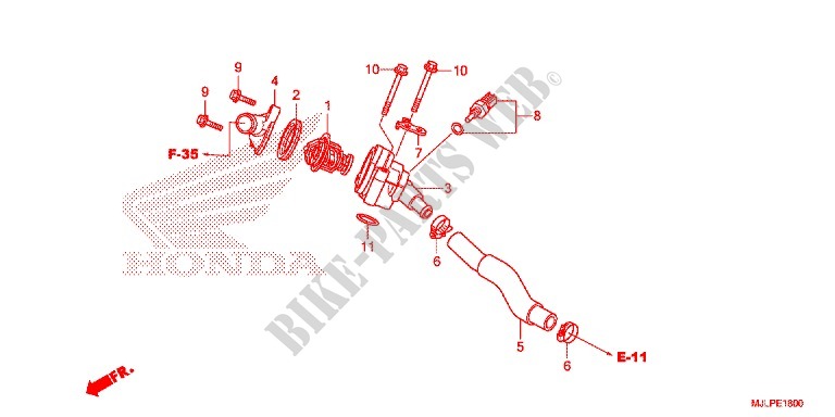 THERMOSTAT for Honda NC 750 POLICE 2016