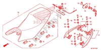 SINGLE SEAT (2) for Honda NX4 FALCON 400 Fi 2013