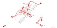 MAIN STAND   BRAKE PEDAL for Honda NX4 FALCON 400 Fi 2014