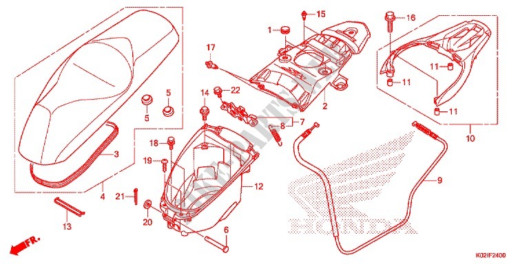 LUGGAGE BOX for Honda SH 150 ABS SPECIAL 2E 2016