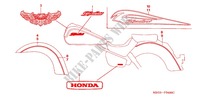 STICKERS for Honda SHADOW VT 750 Kumamoto factory 2007