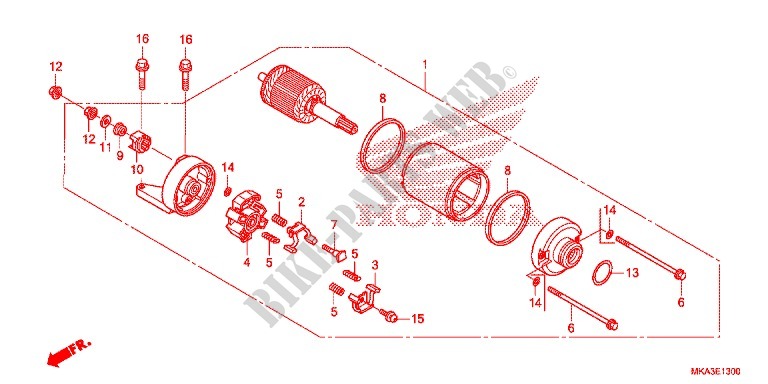 STARTER MOTOR for Honda NC 750 X ABS DCT SPECIAL 2016