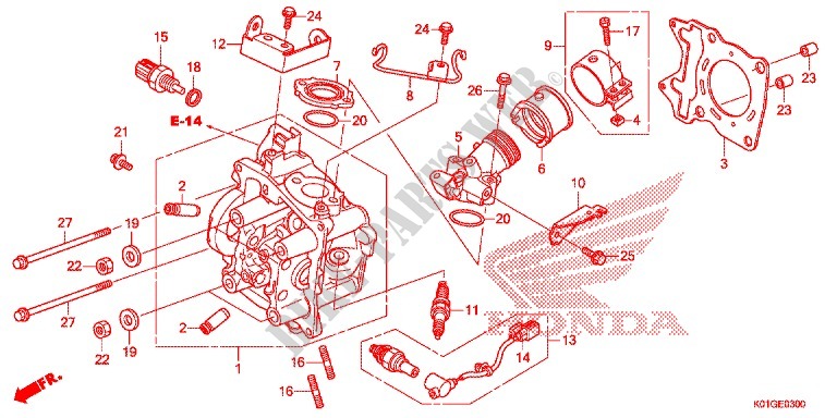 CYLINDER   HEAD for Honda SH 125 ABS D SPECIAL 3ED 2016