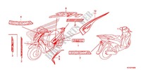 STICKERS (1) for Honda SH 125 ABS D SPECIAL 5ED 2016