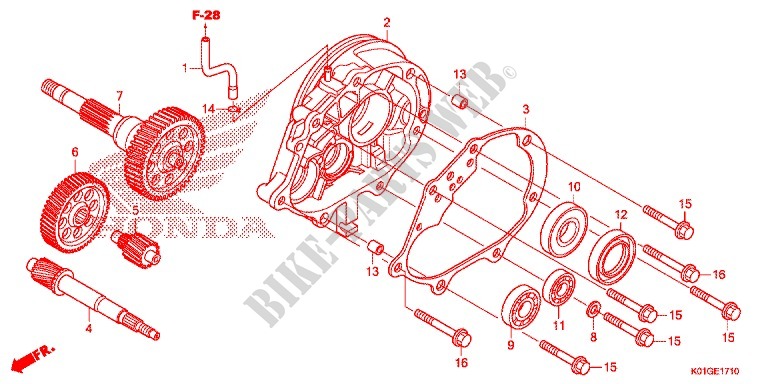 GEARBOX for Honda SH 125 ABS 2016