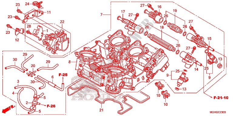 THROTTLE BODY for Honda CROSSTOURER 1200 L 2016