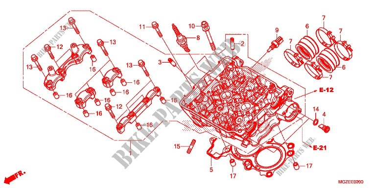 CYLINDER   HEAD for Honda CB 500F ABS 2014
