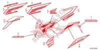 STICKERS (1) for Honda CB 500F ABS BLACK, RED 2014