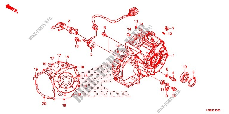 CRANKCASE COVER for Honda FOURTRAX 500 FOREMAN RUBICON 4x4 DCT EPS DELUXE 2016