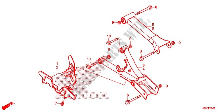 REAR ARM for Honda FOURTRAX 500 FOREMAN RUBICON RED 2016