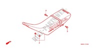 SINGLE SEAT (2) for Honda CRM 250 Without speed warning light 1993
