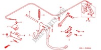 MAIN STAND   KICK STARTER ARM   PARKING BRAKE for Honda 50 LIVE DIO ZX, front brake disk, NH237I 1994