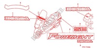 STICKERS (1) for Honda FORESIGHT 250 1998